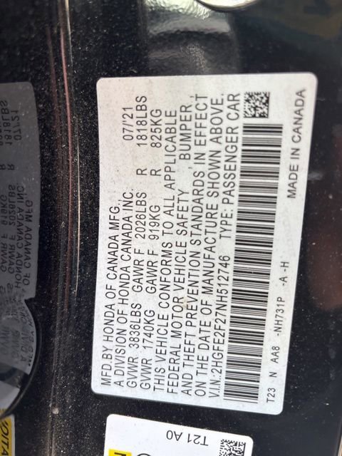 Used 2022 Honda Civic LX image 12