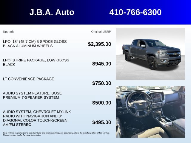 Used 2018 Chevrolet Colorado LT AWD/4WD image 5
