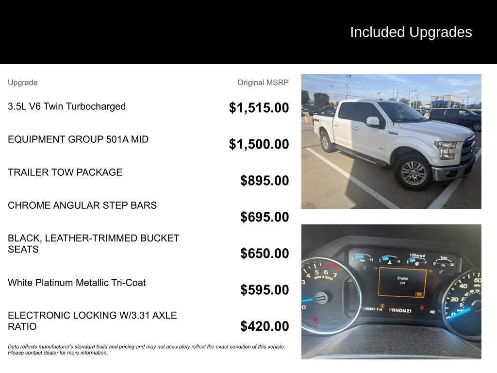 Used 2016 Ford F150 Lariat w/ Equipment Group 501A Mid AWD/4WD image 5