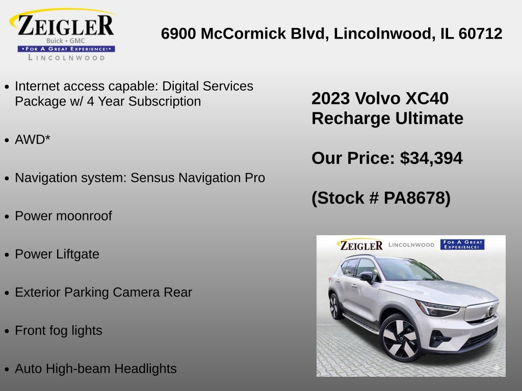 Used 2023 Volvo XC40 Recharge Ultimate AWD/4WD image 6
