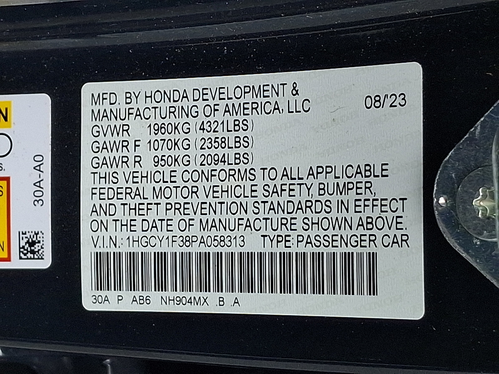 Certified 2023 Honda Accord EX image 27