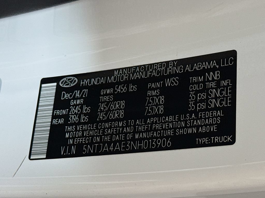 Certified 2022 Hyundai Santa Cruz SE w/ Cargo Package FWD image 33