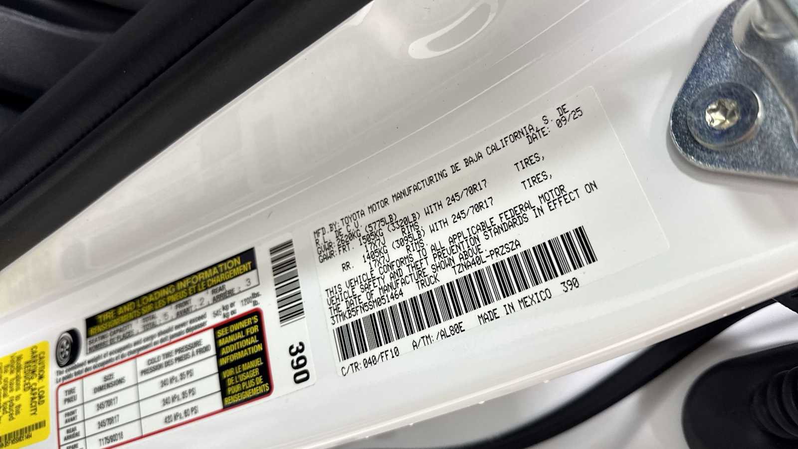 New 2025 Toyota Tacoma SR5 image 11