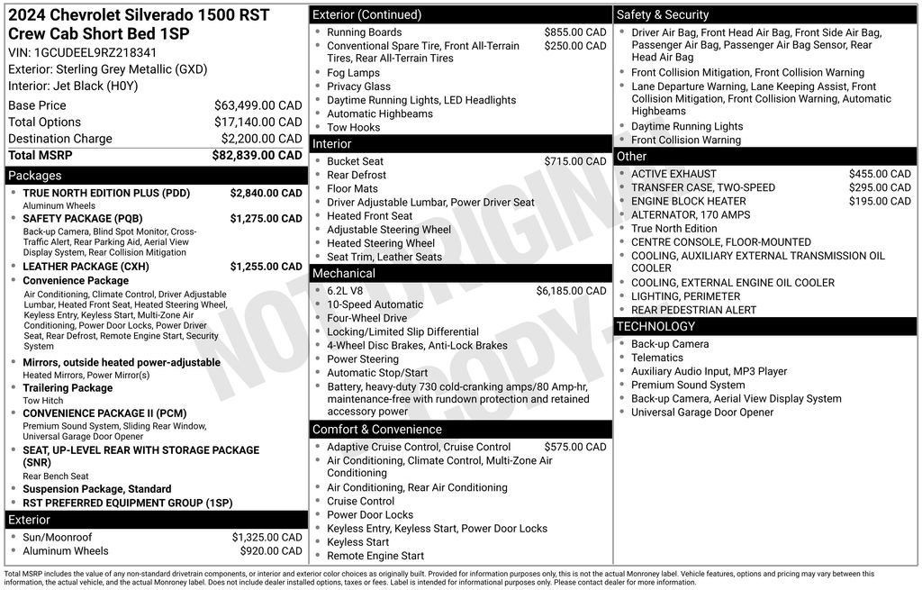 Used 2024 Chevrolet Silverado 1500 RST w/ True North Edition Plus image 30