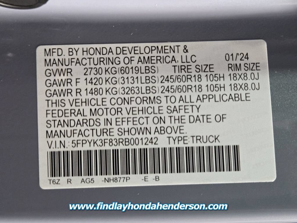 Certified 2024 Honda Ridgeline Black Edition image 14