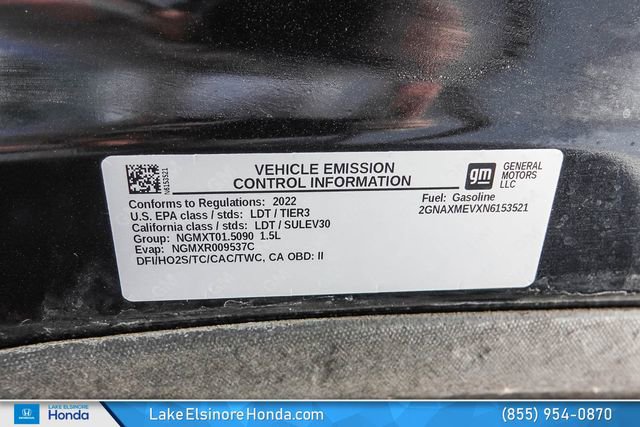 Used 2022 Chevrolet Equinox RS w/ RS Leather Package FWD image 30