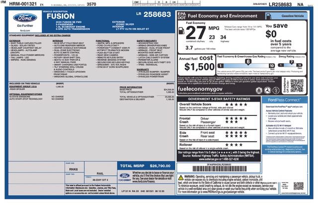 Used 2020 Ford Fusion SE w/ Equipment Group 151A FWD image 40