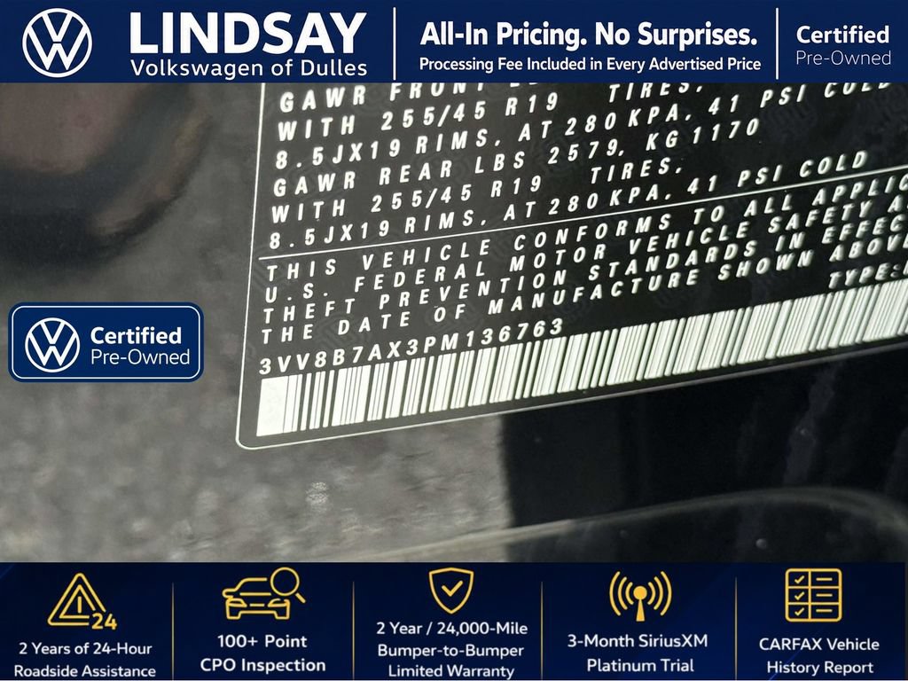 Used 2023 Volkswagen Tiguan SE R-Line AWD/4WD image 29