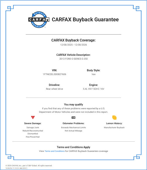 Used 2013 Ford E-250 and Econoline 250 w/ PWR Group image 54