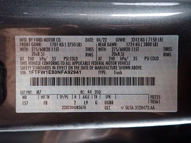 Used 2022 Ford F150 XLT w/ Equipment Group 302A High image 23