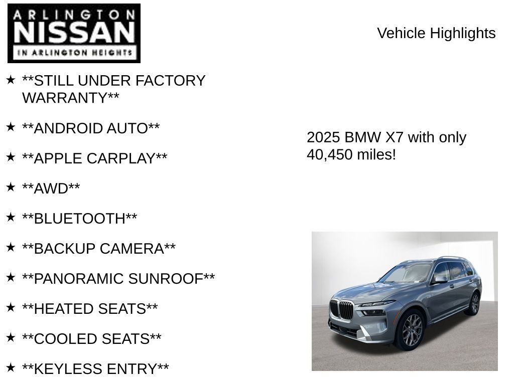 Used 2025 BMW X7 xDrive40i image 7
