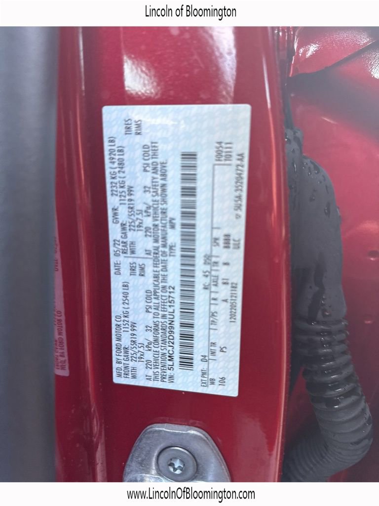 Certified 2022 Lincoln Corsair Reserve w/ Equipment Group 201A image 16