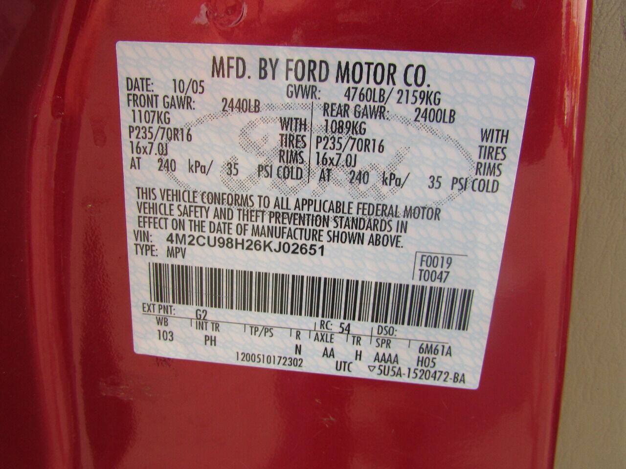 Used 2006 Mercury Mariner 4WD Hybrid image 45