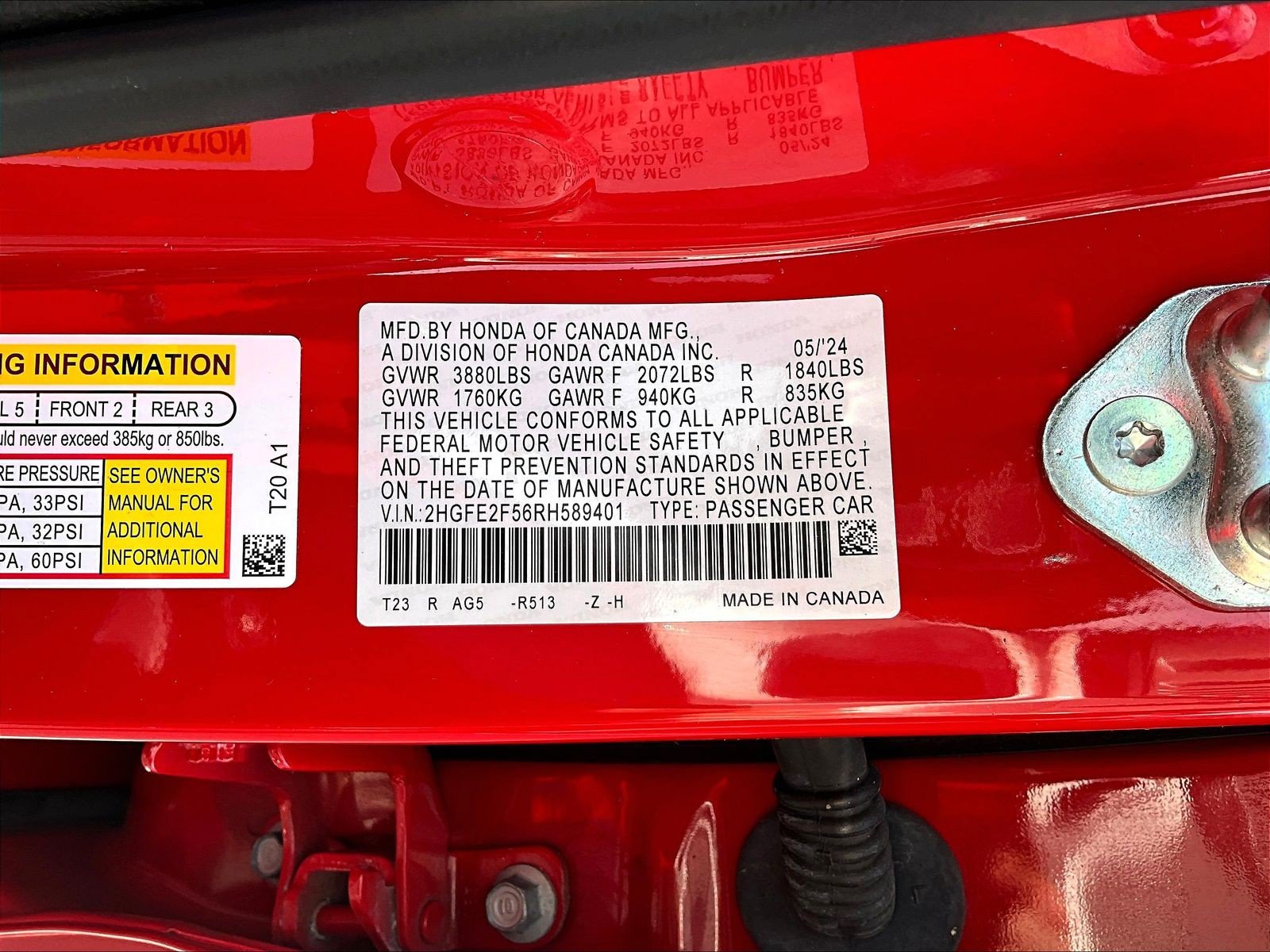 Used 2024 Honda Civic Sport image 18