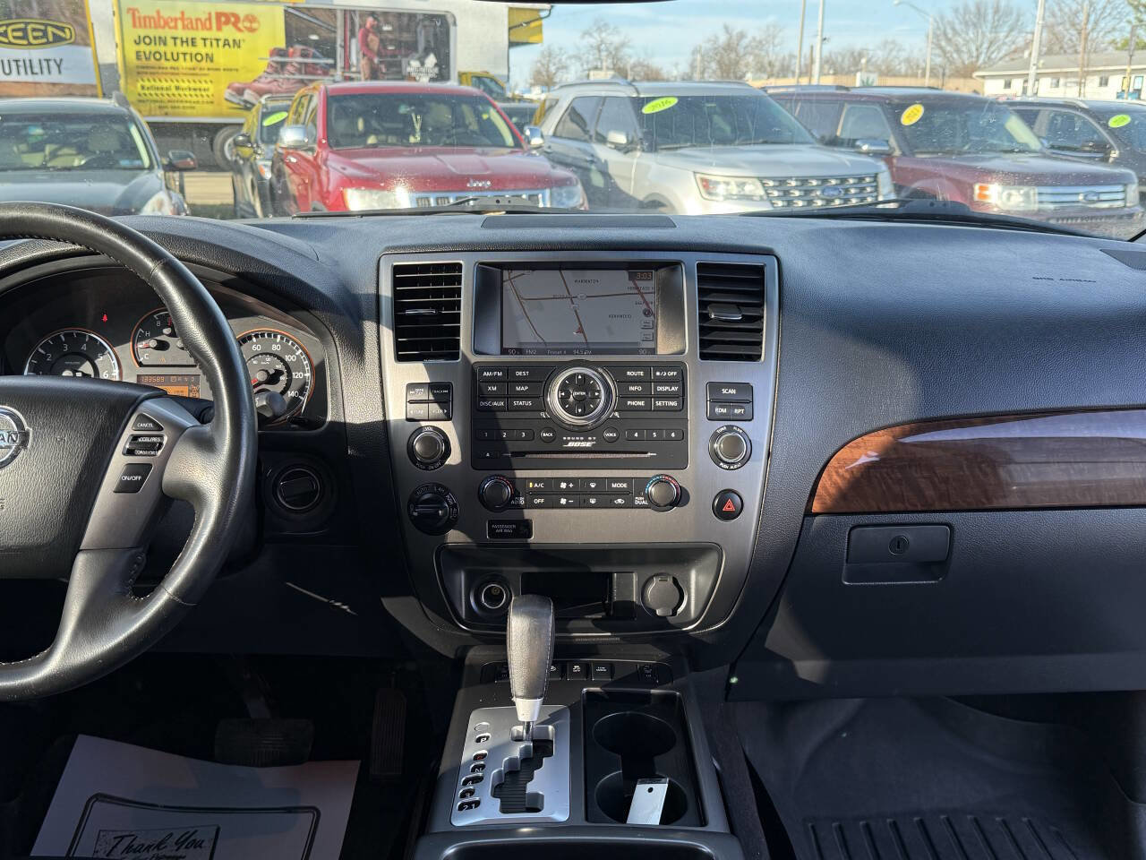 Used 2015 Nissan Armada Platinum w/ 2nd Row Captain Seat Package AWD/4WD image 14