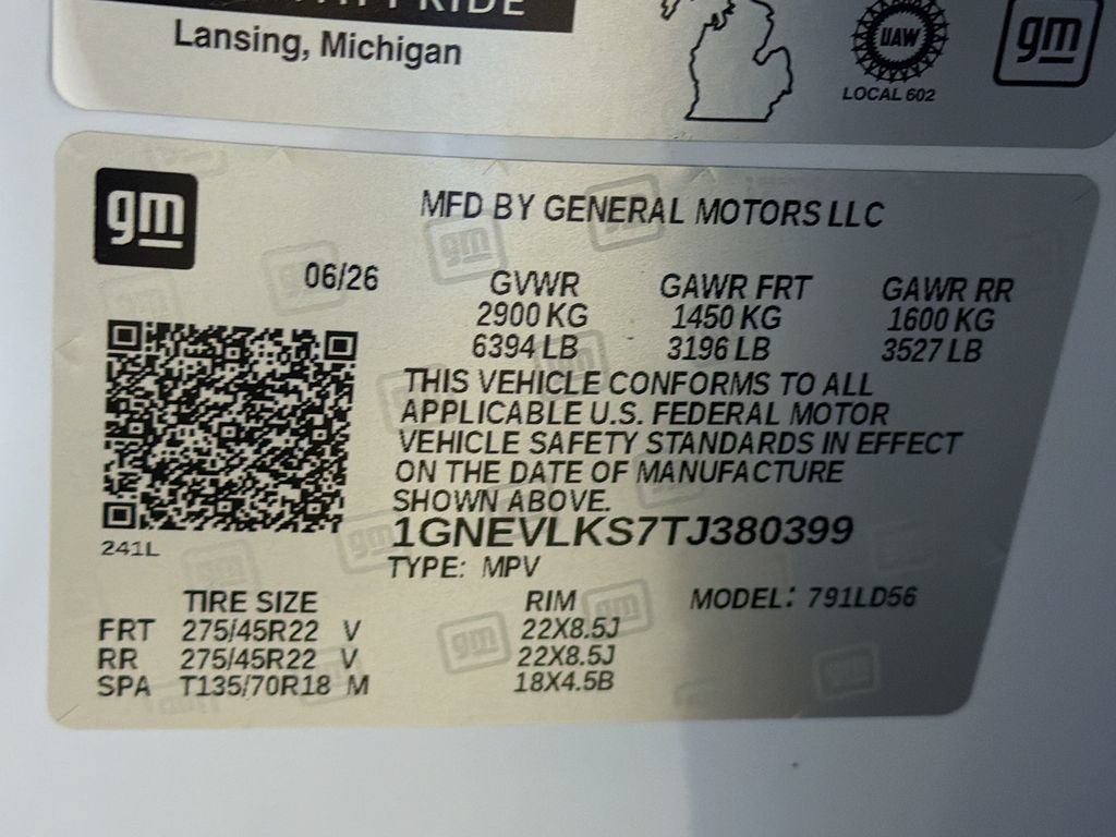 New 2026 Chevrolet Traverse RS w/ LPO, Floor Liner Package AWD/4WD image 29