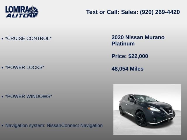 Used 2020 Nissan Murano Platinum AWD/4WD image 8