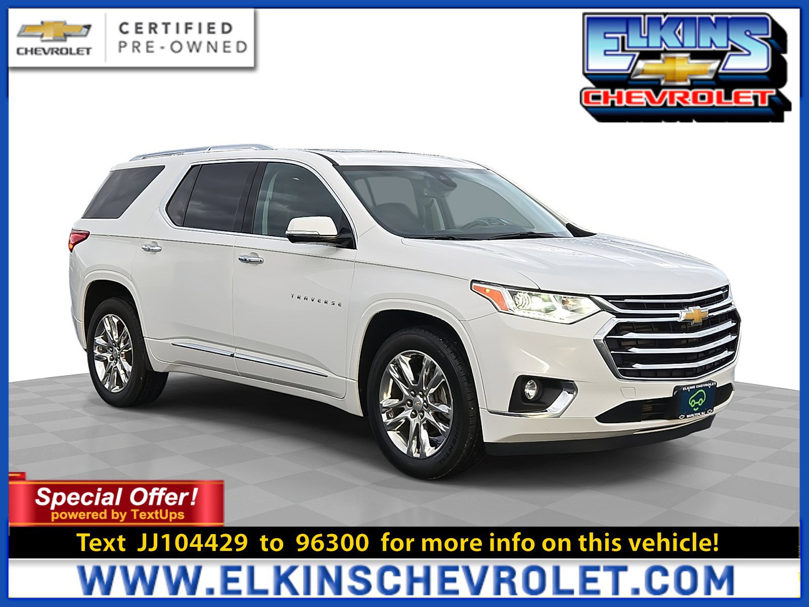 Certified 2018 Chevrolet Traverse High Country