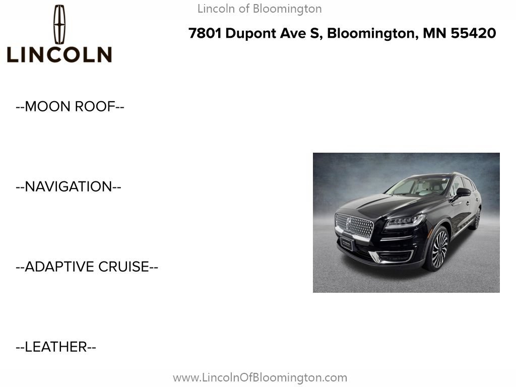 Used 2020 Lincoln Nautilus Black Label AWD/4WD image 5