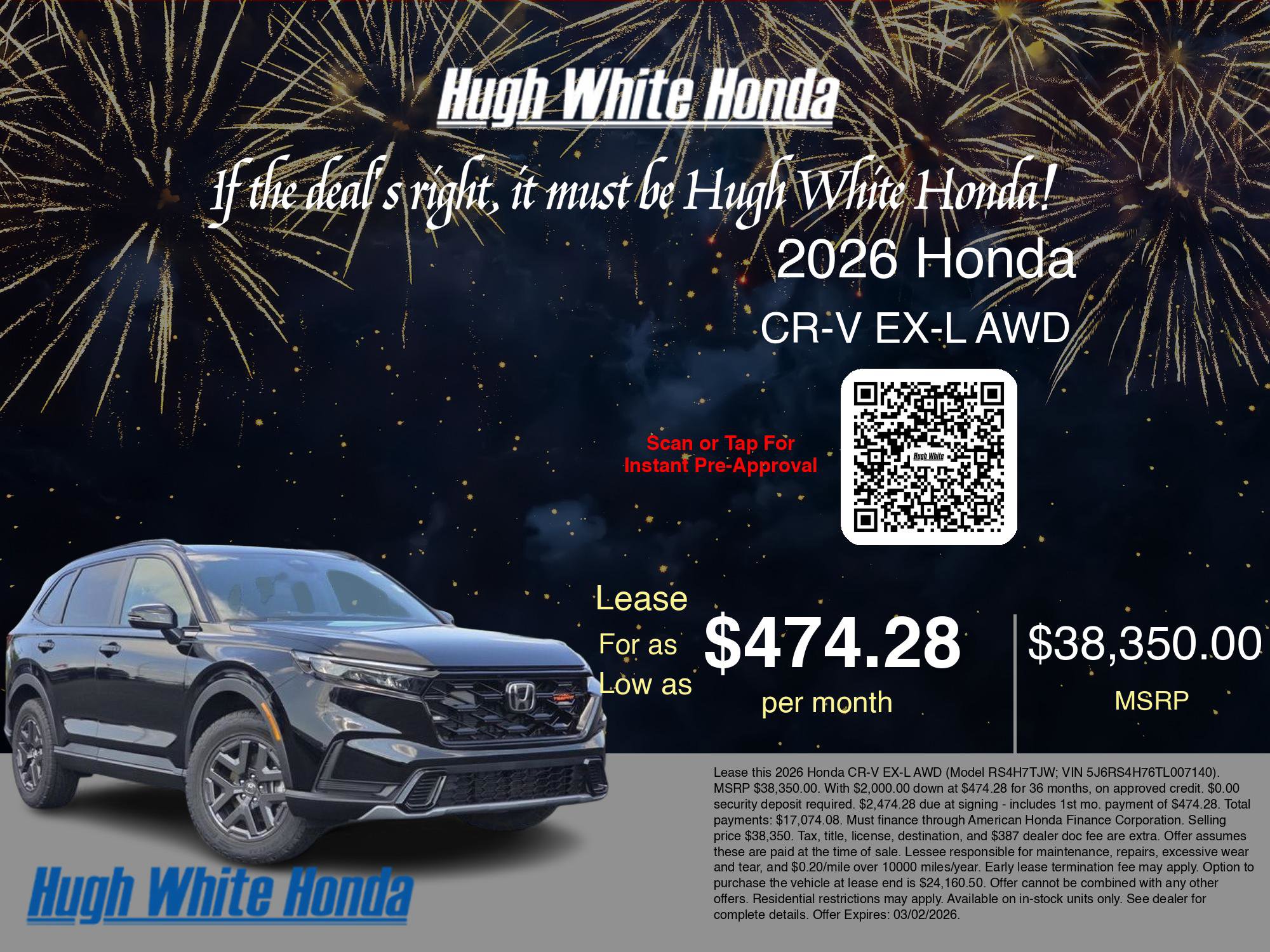 New 2026 Honda CR-V EX-L image 3