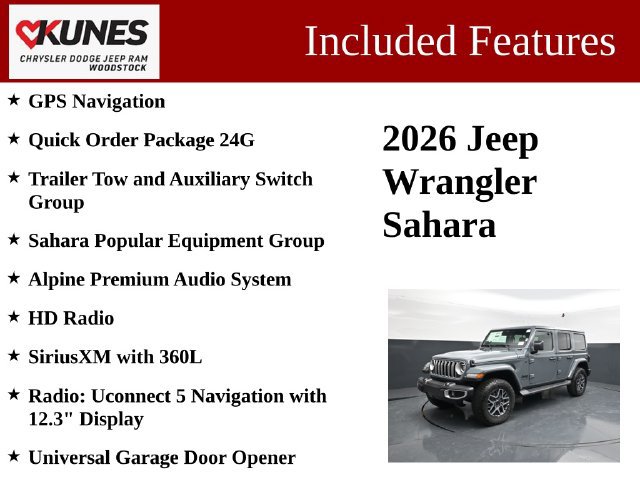 New 2026 Jeep Wrangler Unlimited Sahara AWD/4WD image 3
