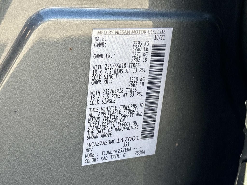 Certified 2021 Nissan Murano S AWD/4WD image 10