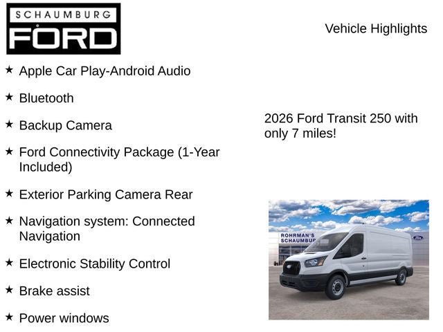 New 2026 Ford Transit 250 148 Medium Roof RWD image 7
