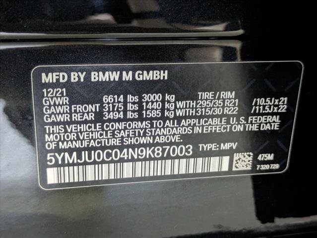 Used 2022 BMW X5 M w/ Competition Package 2 AWD/4WD image 27