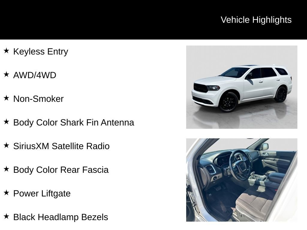 Used 2018 Dodge Durango SXT w/ Quick Order Package 2BB AWD/4WD image 23