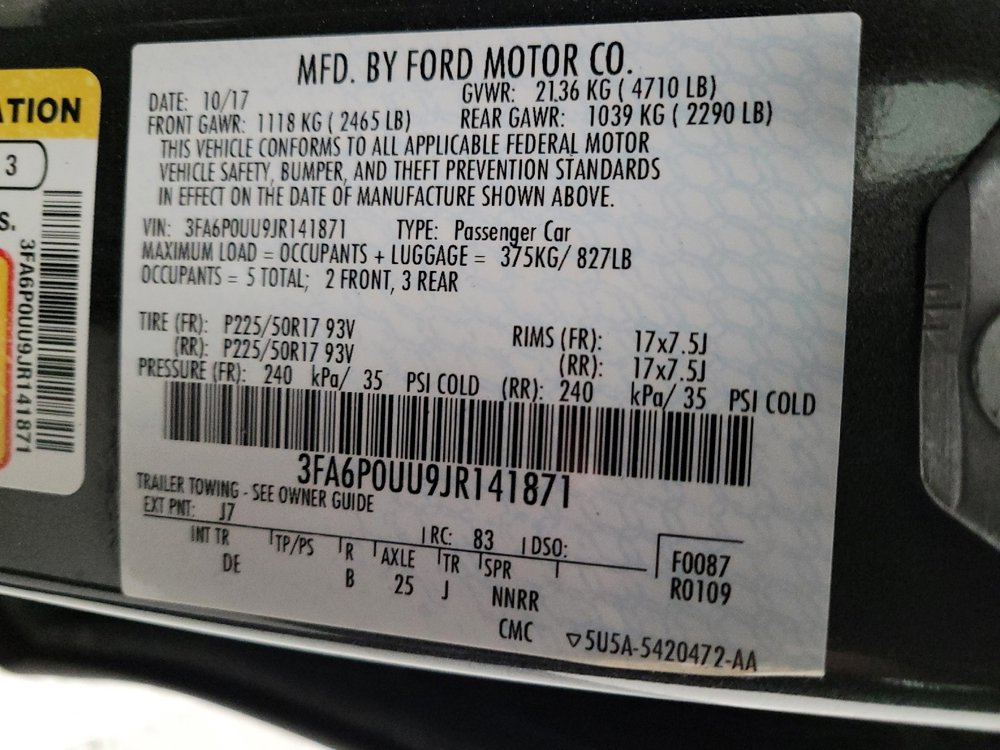 Used 2018 Ford Fusion S image 33