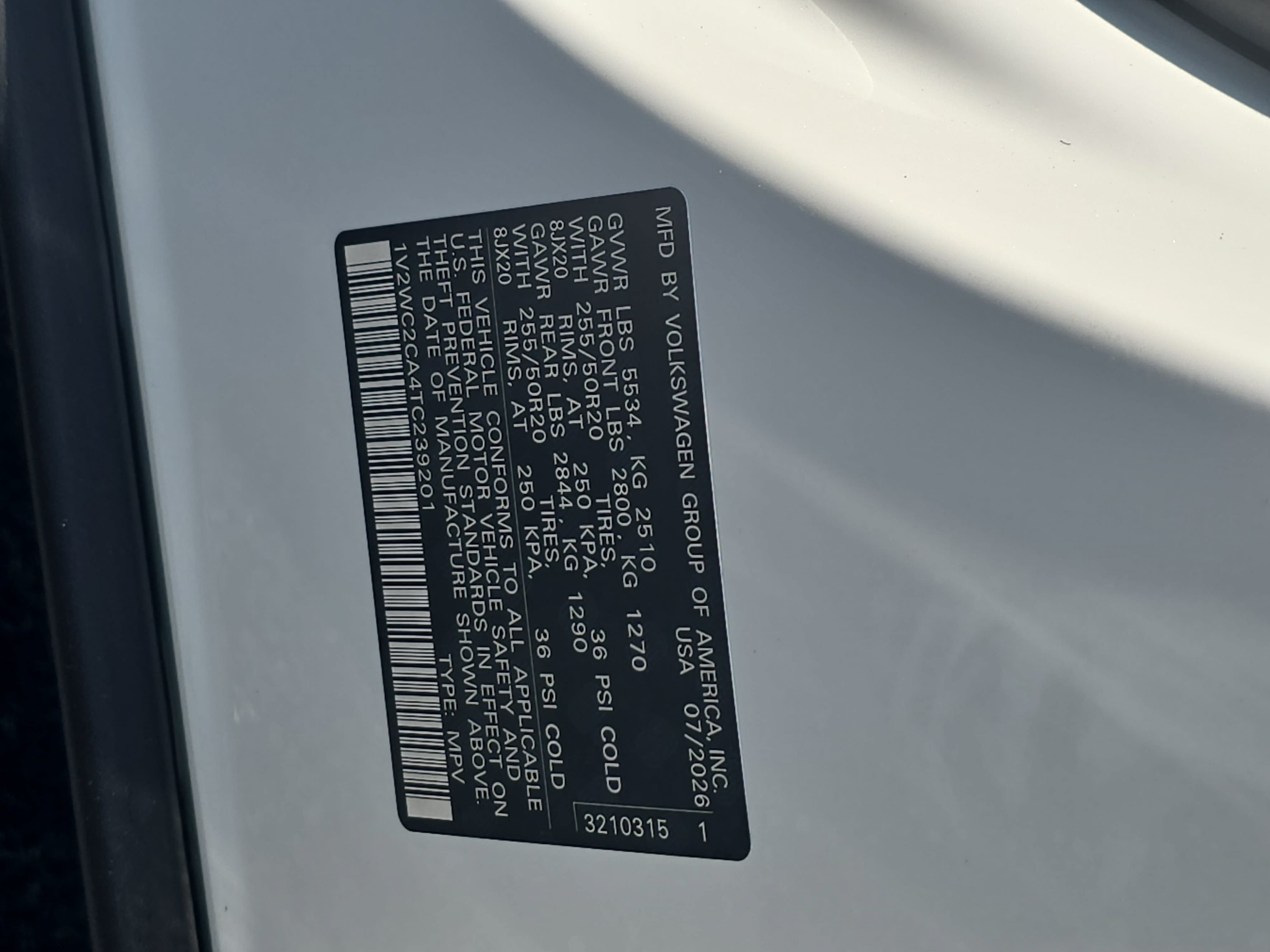 New 2026 Volkswagen Atlas Cross Sport SE FWD image 36