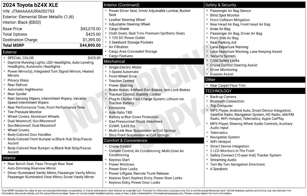 Used 2024 Toyota bZ4X FWD image 18