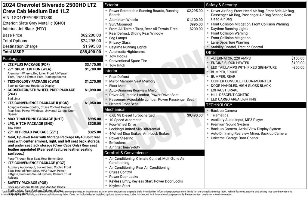 Certified 2024 Chevrolet Silverado 2500 LTZ w/ LTZ Plus Package image 38