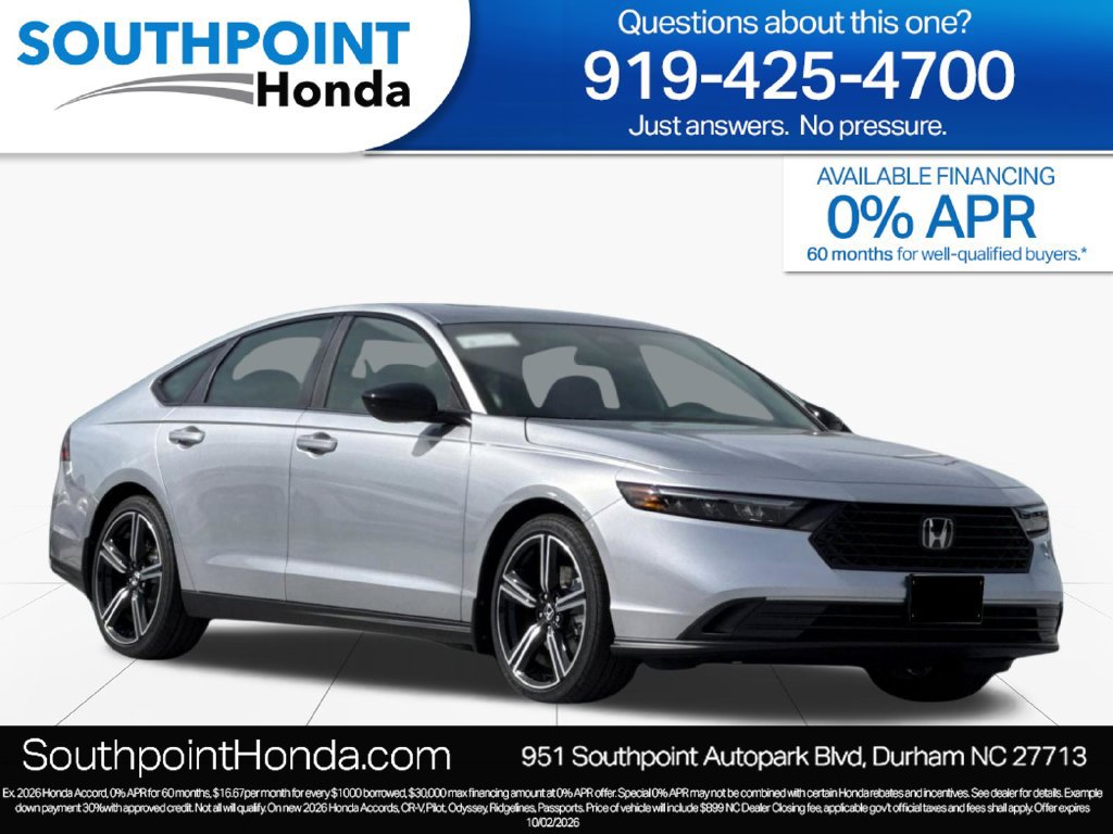 New 2026 Honda Accord Sport