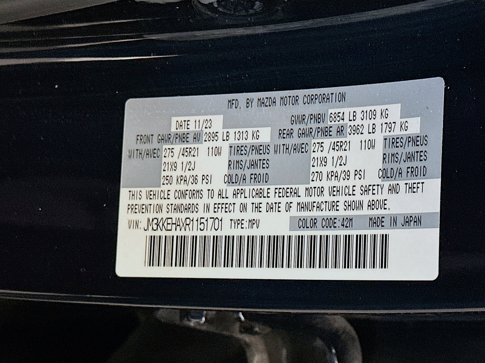 Used 2024 MAZDA CX-90 Plug-In Hybrid w/ Premium Plus AWD/4WD image 12