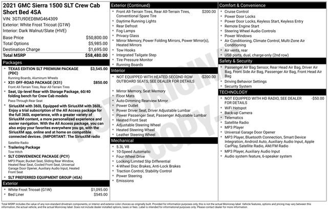 Used 2021 GMC Sierra 1500 SLT AWD/4WD image 4