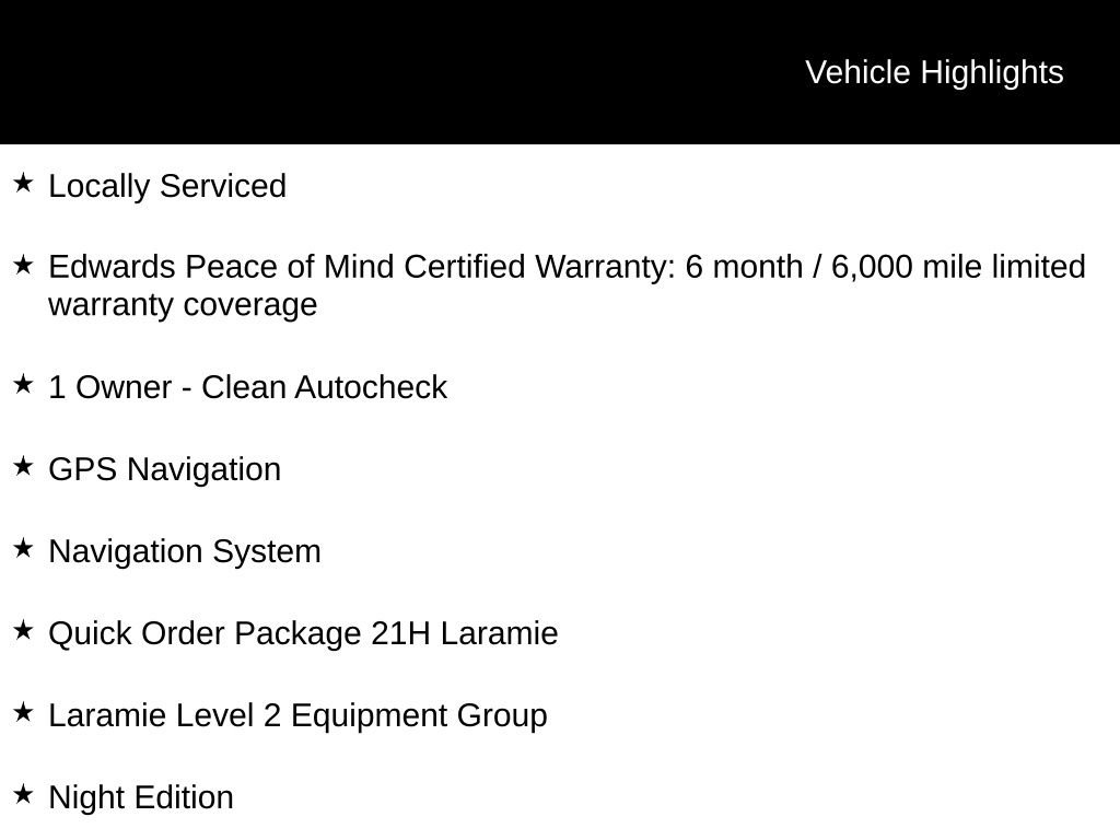 Used 2025 RAM 1500 Laramie w/ Night Edition AWD/4WD image 5