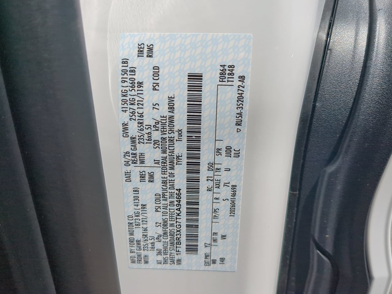 New 2026 Ford Transit 250 148 High Roof Extended RWD image 24
