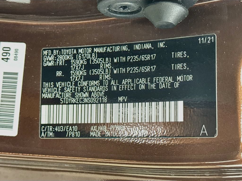 Used 2022 Toyota Sienna XLE FWD image 31