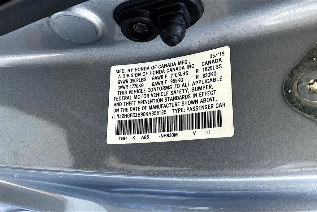 Used 2019 Honda Civic Touring image 18