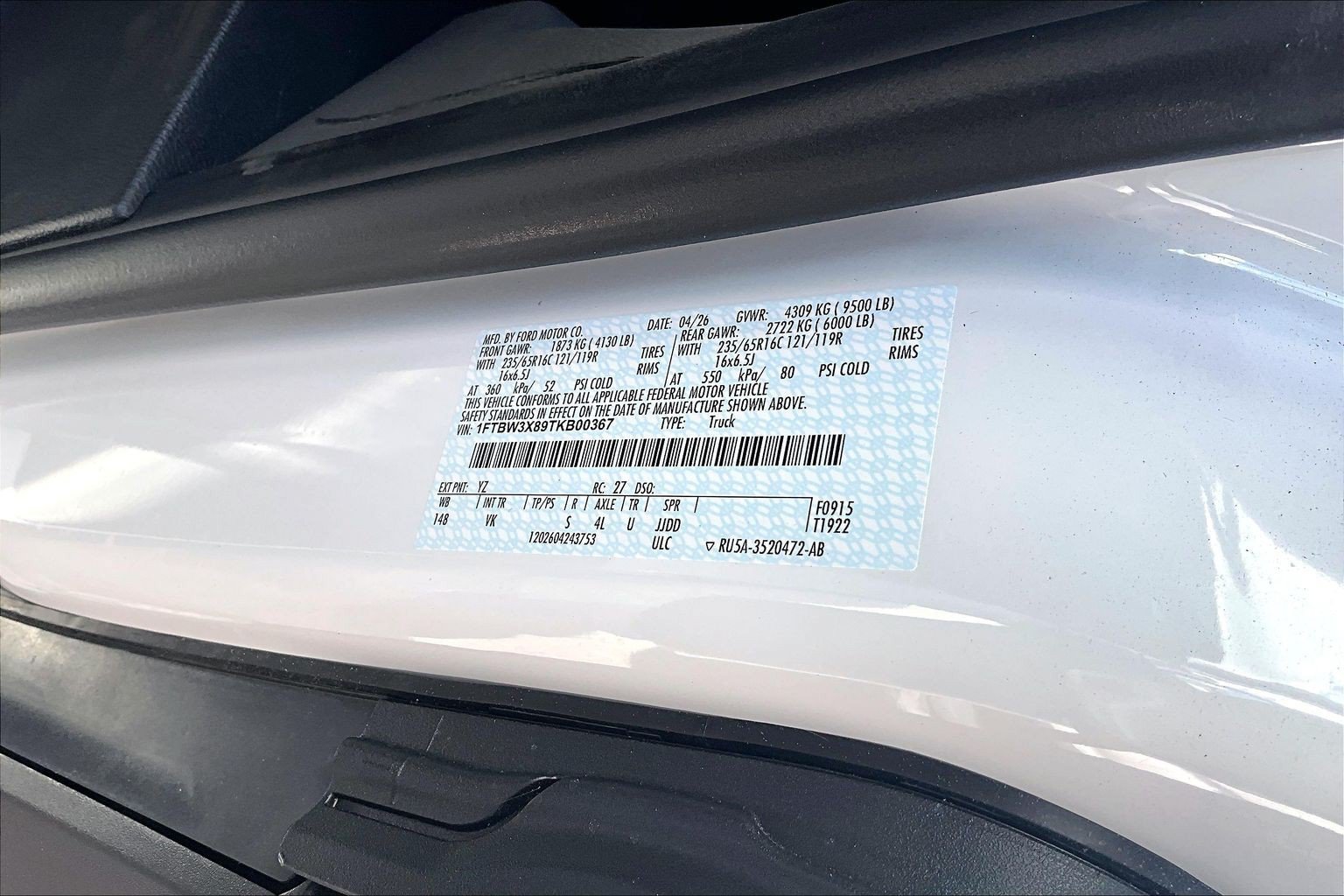 New 2026 Ford Transit 350 148 High Roof Extended w/ Load Area Protection Package RWD image 14