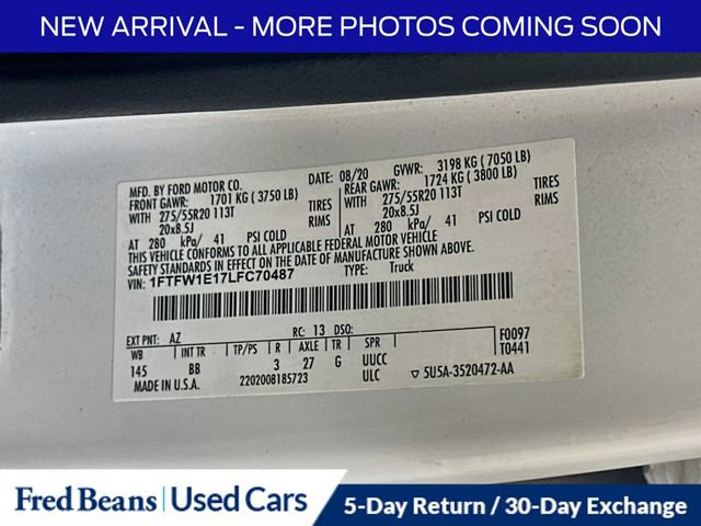 Used 2020 Ford F150 Platinum w/ Equipment Group 701A Luxury AWD/4WD image 40