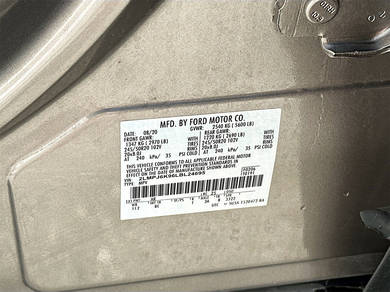 Used 2020 Lincoln Nautilus Reserve image 34