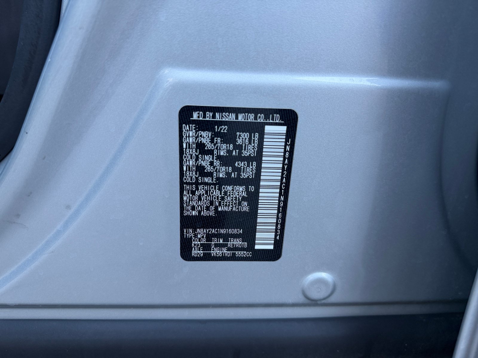 Used 2022 Nissan Armada SV RWD image 34