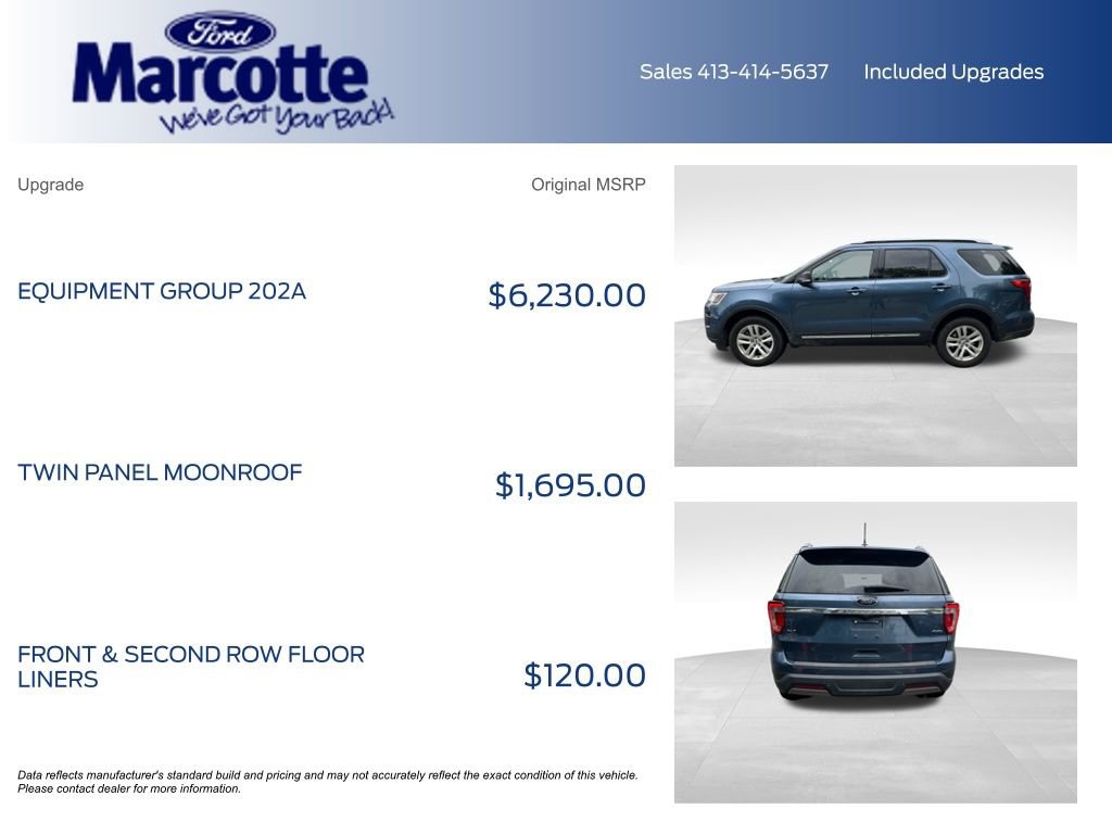 Used 2019 Ford Explorer XLT w/ Equipment Group 202A AWD/4WD image 4