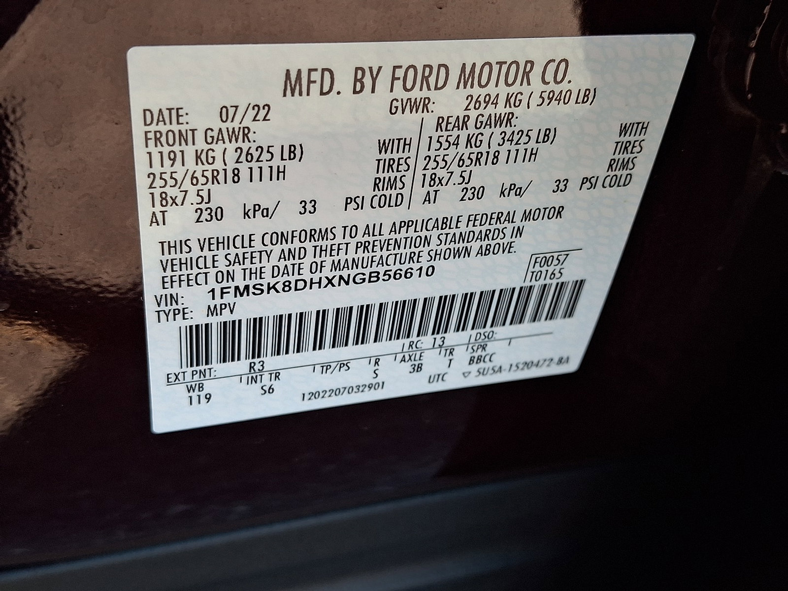 Certified 2022 Ford Explorer XLT w/ Equipment Group 202A image 28