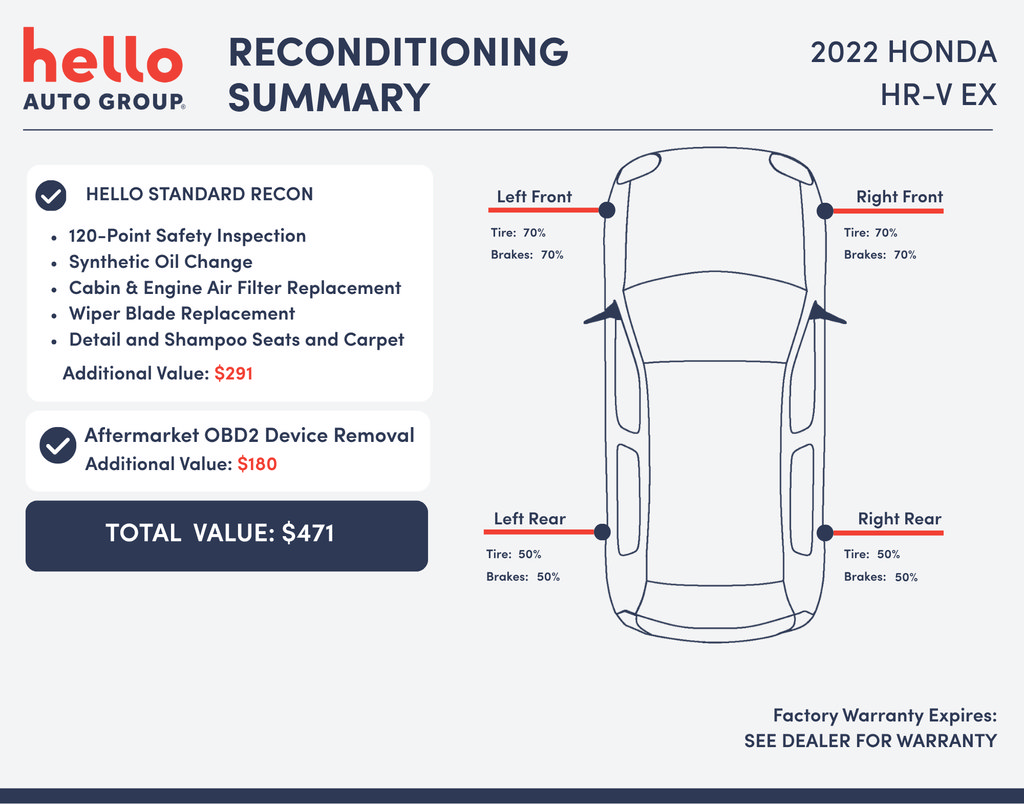Used 2022 Honda HR-V EX image 3