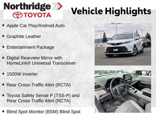 Used 2024 Toyota Sienna Limited AWD/4WD image 2