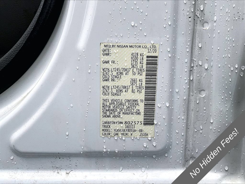 Used 2021 Nissan NV 2500 SV RWD image 29