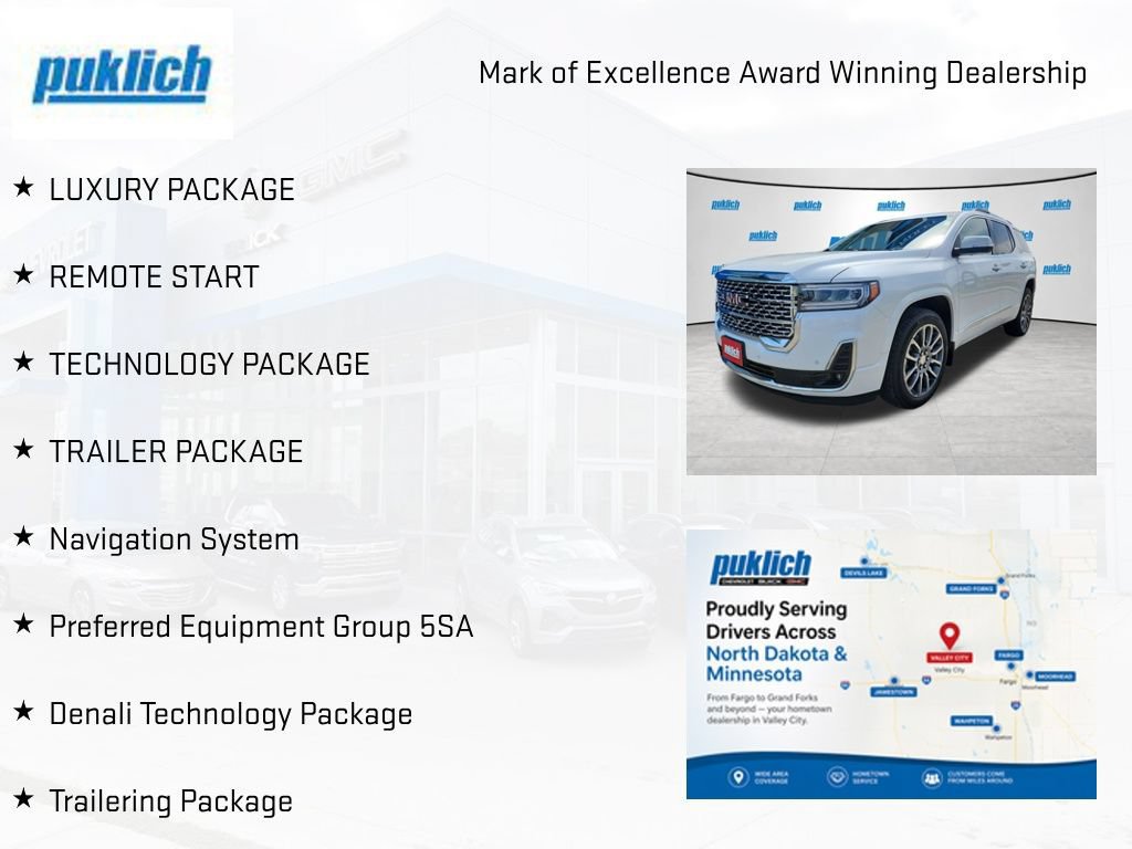 Certified 2022 GMC Acadia Denali w/ Denali Technology Package AWD/4WD image 10